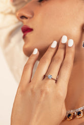 Solitaire Engagement Ring - Silver